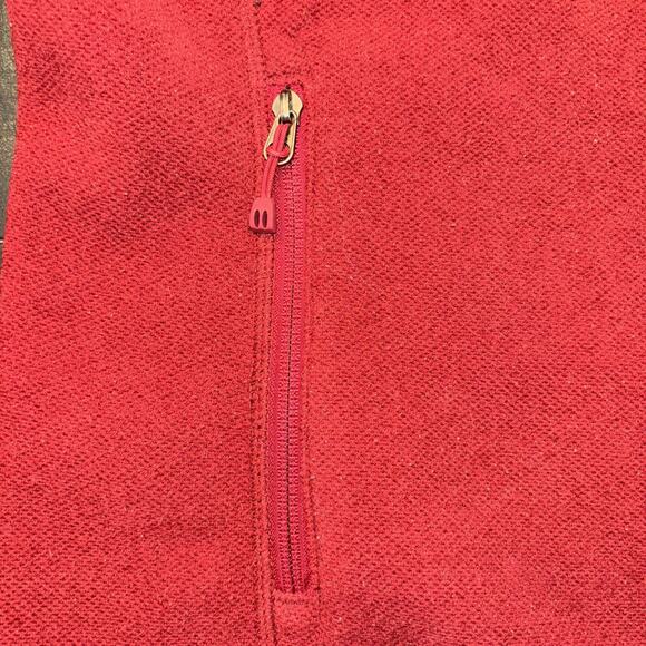 REI Sweatshirt Collared Full Zip Red Fleece Zip Pockets Gorpcore Womens Size XL - Picture 6 of 7